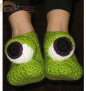 Premier Yarns - Monster Eyes Slippers by Vicki Blizzard