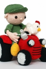 Christel Krukkert - Farmer Teun With Tractor - German