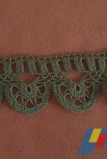 Green Lace Towel Edge