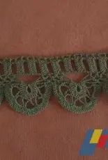 Green Lace Towel Edge