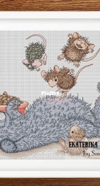 Smart Cross Stitch - Cat and Mice by Ekaterina Chaikovskaya - Free