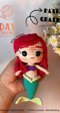Day Crochet Amigurumi - Ariel - Spanish - Free