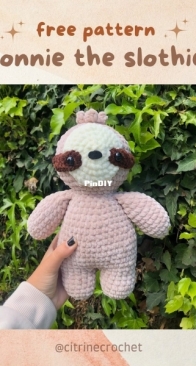 Citrine Crochet - Andrea - Bonnie the Sloth - Free
