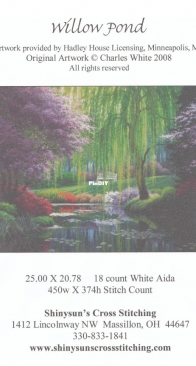 Shinysuns Cross Stitching - Willow Pond XSD