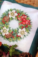 Winter Wreath by Susan Bates from Cross Stitch Gold 44