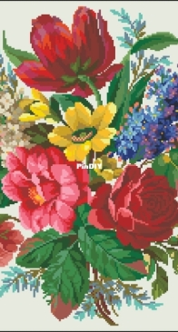 Berlin Woolwork - Hertz & Wegener 15259 Bouquet SAGA