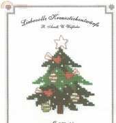 Liebevolle Kreuzstichentwürfe LKE M-262-09 Geschmückter Tannenbaum