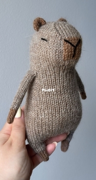 Fofo Capybara Toy by Luba Andrushchenko - MayLilyKnitting