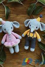 Sweet Patterns Lab - Diana Patskun - Baby Elephants Tom and Mia - Free