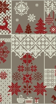 Historische Stickmuster - Christmas Sampler XSD