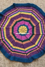 F856 Pinwheel Baby Blanket by Plymouth Yarn Design Studio -Free