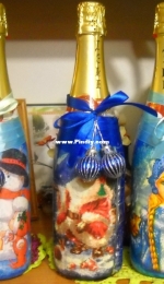 Decoupage for champagne