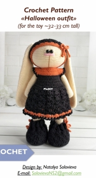 Knittoypatterns - Natalya Solovjeva - Natalia Solovieva - Halloween Outfit