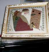 Homespun Elegance Santa stitching