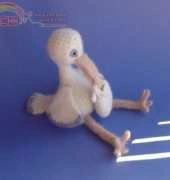 The Birds and Bees- Vicky Lewis- Crocheted and Felted Stork