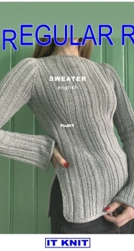 Irregular Rib Sweater by Hanna Lejon