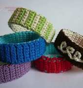 AllFreeCrochet -  Jaime Maraia - Crochet Bangle Bracelets - Free