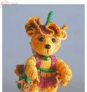 Bluebeary Treasures - Pansy Pixy Costume for Miniature Bear by Sue Pendleton