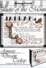 Stoney Creek Quote Of The Month QM011 - Dream Today - January
