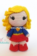 Crochelandia - Rose Nogueira - Toy Art Supergirl - Portuguese