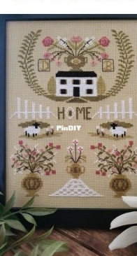 By the Bay Needleart - Home Among the Blossom PCS