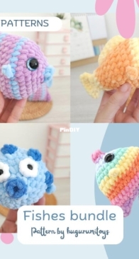 Hugurumi toys / Hugurumi Toys to Hug - Silvia Parascandolo - No-Sew Fishes bundle
