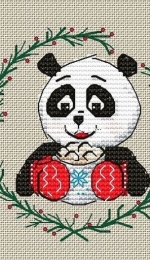 Fun Sheep - New Years Fun - Panda with Cocoa by Anastasia Kravtsova / Eremeeva