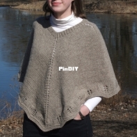 Poncho with Shoulder Shaping by Wendy Easton