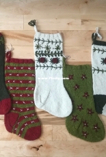 Boho Embroidered Stocking by Annie Lupton