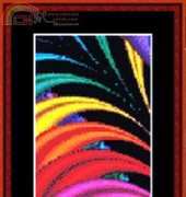 Cross Stitch Collectibles - Fractal 204 Bookmark