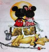 Mickey and Minnie Puppy Love finished at last