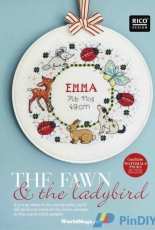 The Fawn and the Ladybird Birth Sampler by Rico Design from Cross Stitcher UK 251 XSD