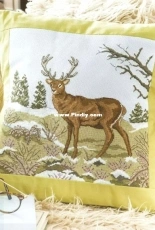 Splendid Stag - Winter Wildlife by Amanda Gregory from The World of Cross Stitching TWOCS 261 XSD