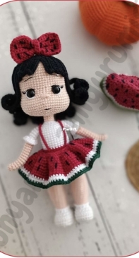 Dünyanın Amigurumisi - Bilgenur Çamtosun - Watermelon Girl - Karpuz Kız - Turkish