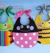 Beetle - Ladybug- Bee bibs