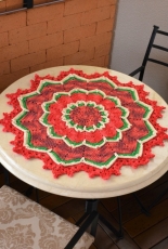 Circulo - Round Christmas  tablecloth  - Portuguese - Free