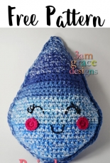 3am Grace Designs - Donna Vasquez Beavers and Michaelene Nelson - Raindrop Kawaii Cuddler - Free
