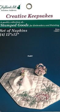 Highland Art Creative Keepsakes - 36051 - Rose Napkins