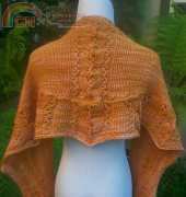 Pumpkin Pickin Shawlette by Pam Jemelian