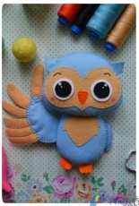 Rukodelion Owl Felt Pattern Russian