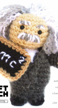 Kraft Croch Amigurumi - Albert Einstein - Spanish