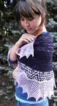 Calliopes Odyssey Shawl - 7 Small Shawls to knit - Year 2: The Muses by Rosemary (Romi) Hill