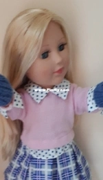 Pretty Wrist Warmers for 18-inch Doll by Esther Kate-Free