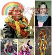 Braided Infinity Scarf/Cowl by Lisa Jelle