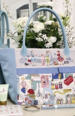 Les Brodeuses Parisiennes - Linen «Audrey» City bag