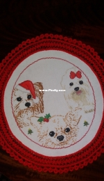 dog tree skirt - los disenos de inma