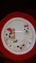dog tree skirt - los disenos de inma