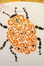 White Willow Stitching Tribal Ladybug