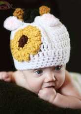 Sandys Cape Cod Originals- Sandy Powers- 224 Baby Calf Beanie and Cocoon Set