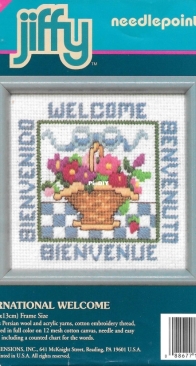 Dimensions Jiffy Needlepoint - 17019 - International Welcome